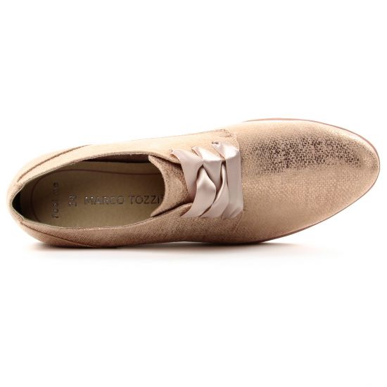 derbys compensées rose doré mode femme printemps été - Photo Produit 4
