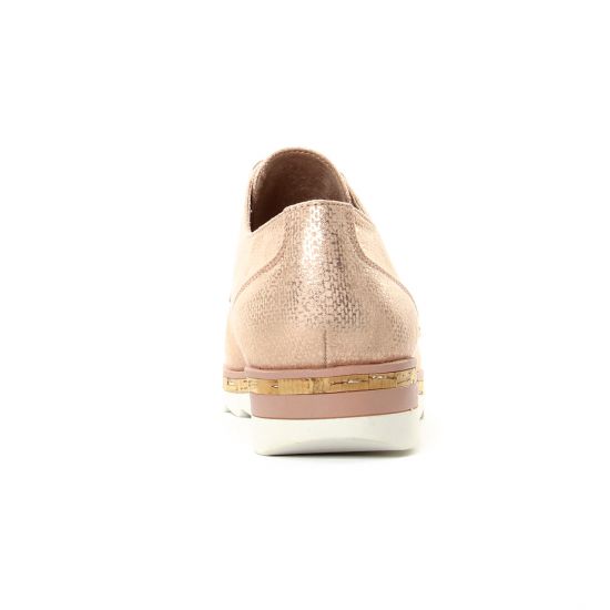 derbys compensées rose doré mode femme printemps été - Photo Produit 7