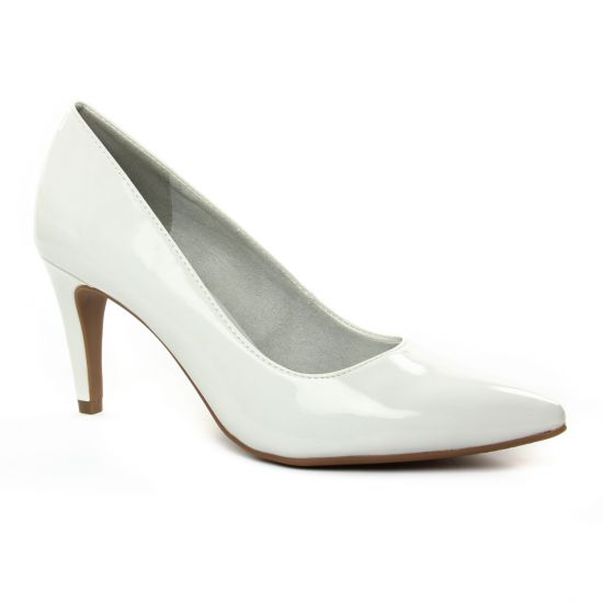 Escarpins Tamaris 22447 White Patent, vue principale de la chaussure femme