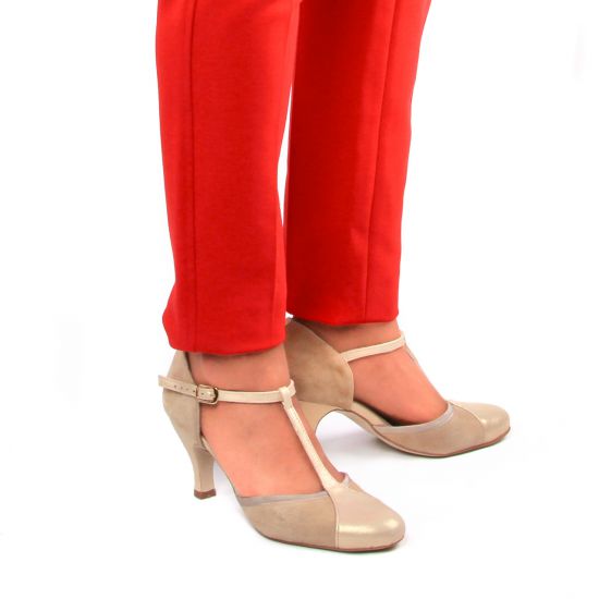 escarpins salomé beige mode femme printemps été - Photo Produit 8