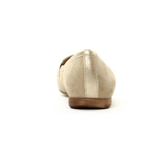 mocassins beige doré mode femme printemps été - Photo Produit 7
