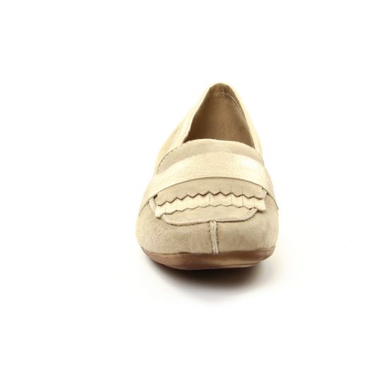mocassins beige doré mode femme printemps été - Photo Produit 6