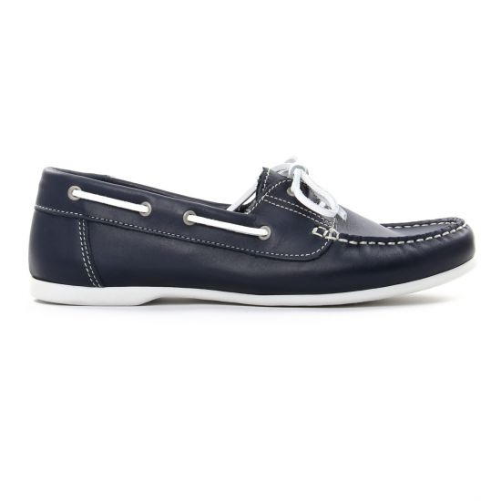 mocassins bleu marine mode femme printemps été - Photo Produit 2