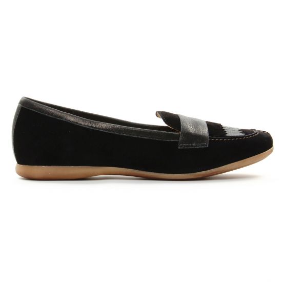 mocassins noir mode femme printemps été - Photo Produit 2