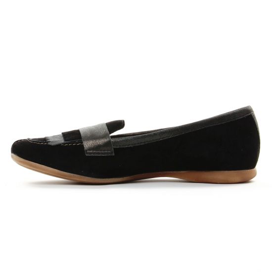 mocassins noir mode femme printemps été - Photo Produit 3