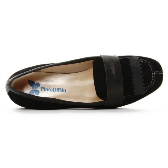 mocassins noir mode femme printemps été - Photo Produit 4