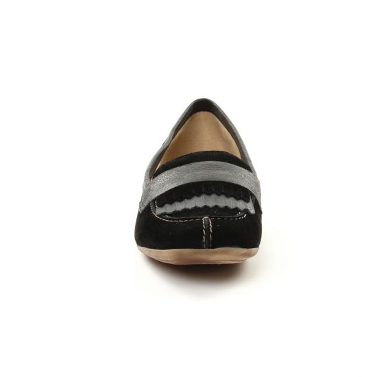 mocassins noir mode femme printemps été - Photo Produit 6
