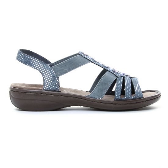 sandales bleu argent mode femme printemps été - Photo Produit 2