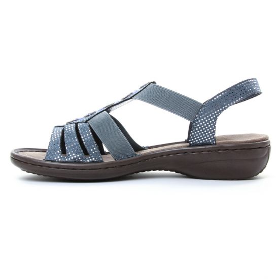 sandales bleu argent mode femme printemps été - Photo Produit 3