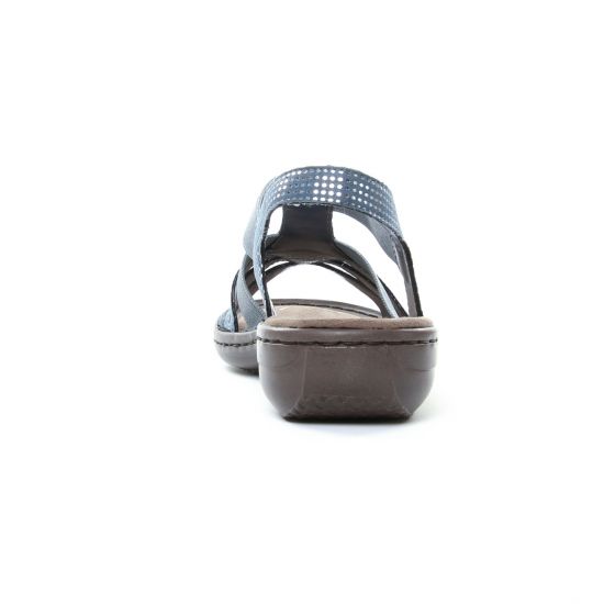 sandales bleu argent mode femme printemps été - Photo Produit 7