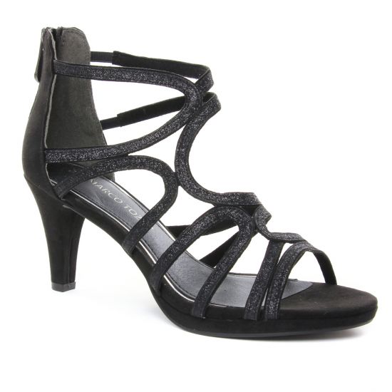 Nu Pieds Et Sandales Marco Tozzi 28373 Black, vue principale de la chaussure femme