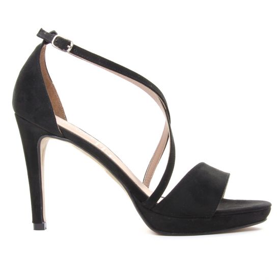 nu-pieds talons hauts noir mode femme printemps été - Photo Produit 2
