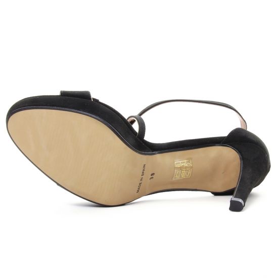 nu-pieds talons hauts noir mode femme printemps été - Photo Produit 5