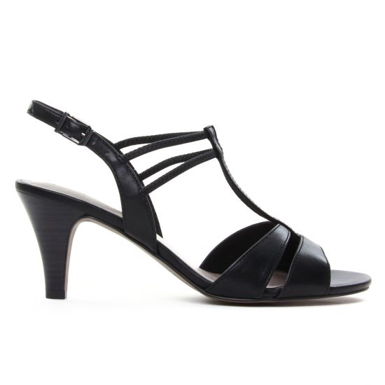 nu-pieds talons hauts noir mode femme printemps été - Photo Produit 2