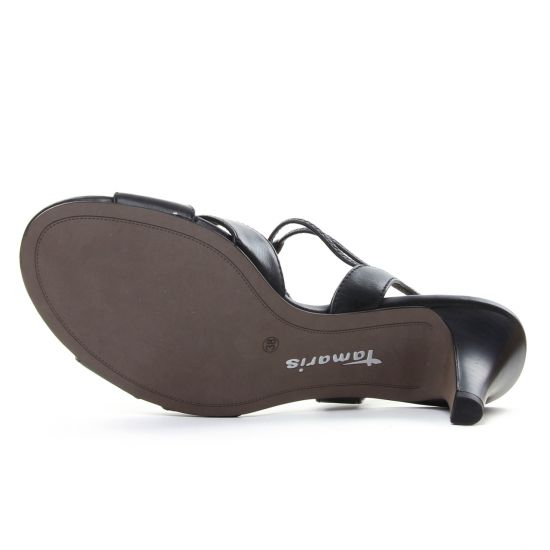 nu-pieds talons hauts noir mode femme printemps été - Photo Produit 5