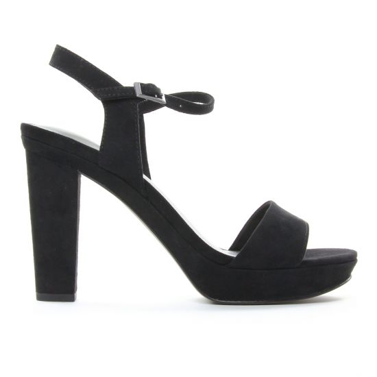 nu-pieds talons hauts noir mode femme printemps été - Photo Produit 2