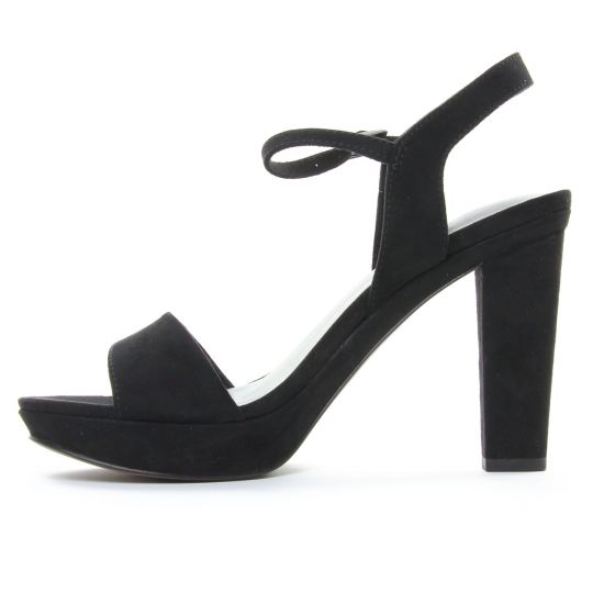 nu-pieds talons hauts noir mode femme printemps été - Photo Produit 3