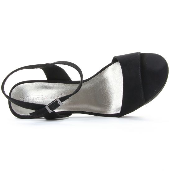 nu-pieds talons hauts noir mode femme printemps été - Photo Produit 4