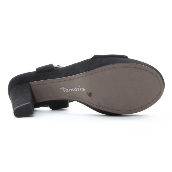 nu-pieds talons hauts noir mode femme printemps été - Photo Produit 5