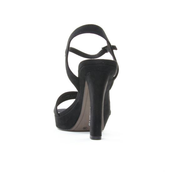 nu-pieds talons hauts noir mode femme printemps été - Photo Produit 7