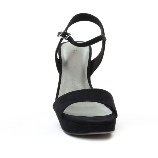 nu-pieds talons hauts noir mode femme printemps été - Photo Produit 6