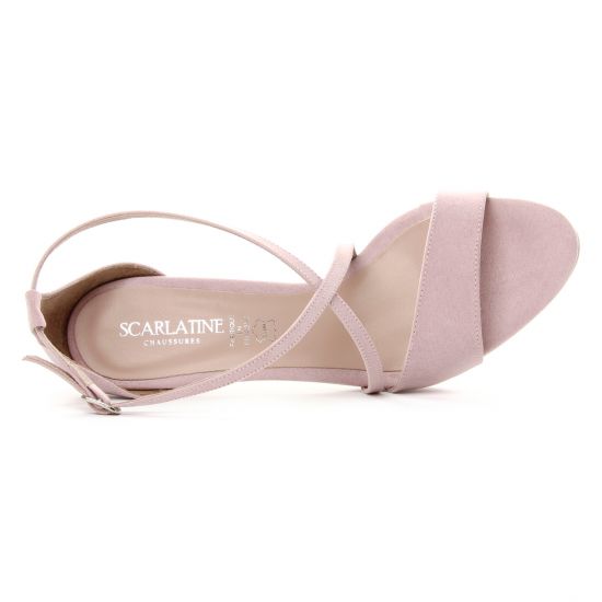 nu-pieds talons hauts rose mode femme printemps été - Photo Produit 4