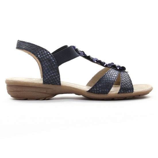 sandales bleu marine mode femme printemps été - Photo Produit 2