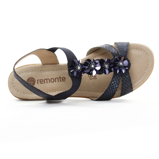 sandales bleu marine mode femme printemps été - Photo Produit 4
