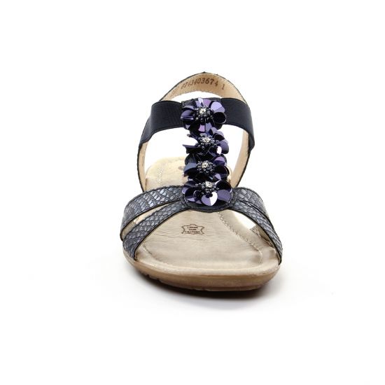 sandales bleu marine mode femme printemps été - Photo Produit 6