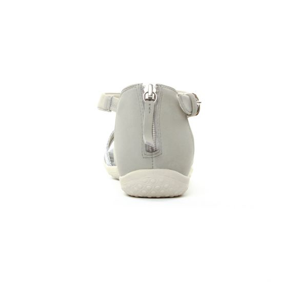 sandales gris beige mode femme printemps été - Photo Produit 7