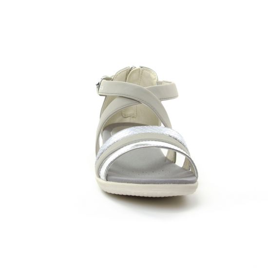 sandales gris beige mode femme printemps été - Photo Produit 6