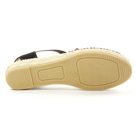 espadrilles noir mode femme printemps été - Photo Produit 5