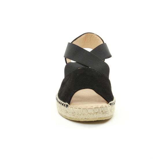 espadrilles noir mode femme printemps été - Photo Produit 6
