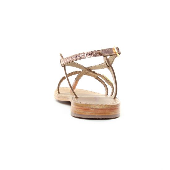 sandales rose doré mode femme printemps été - Photo Produit 7