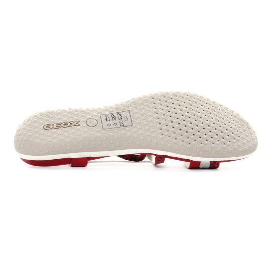 sandales rouge argent mode femme printemps été - Photo Produit 5