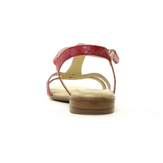 sandales rouge mode femme printemps été - Photo Produit 7