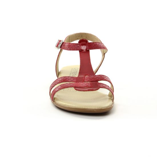 sandales rouge mode femme printemps été - Photo Produit 6