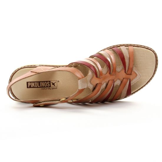 sandales marron rouge mode femme printemps été - Photo Produit 4