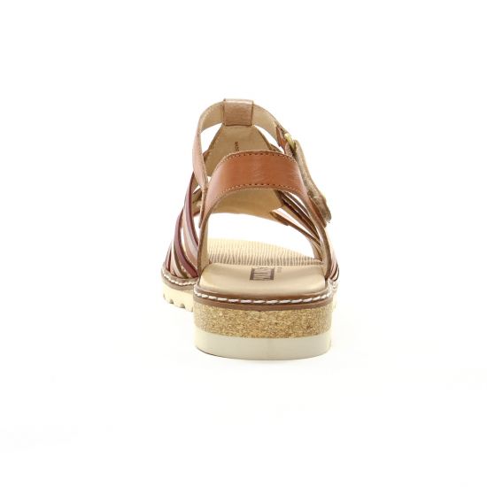 sandales marron rouge mode femme printemps été - Photo Produit 7