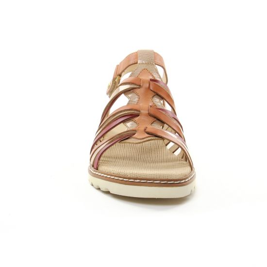 sandales marron rouge mode femme printemps été - Photo Produit 6