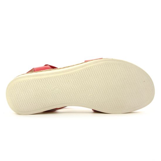 sandales rouge rose mode femme printemps été - Photo Produit 5