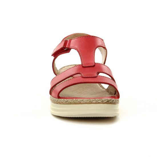 sandales rouge rose mode femme printemps été - Photo Produit 6