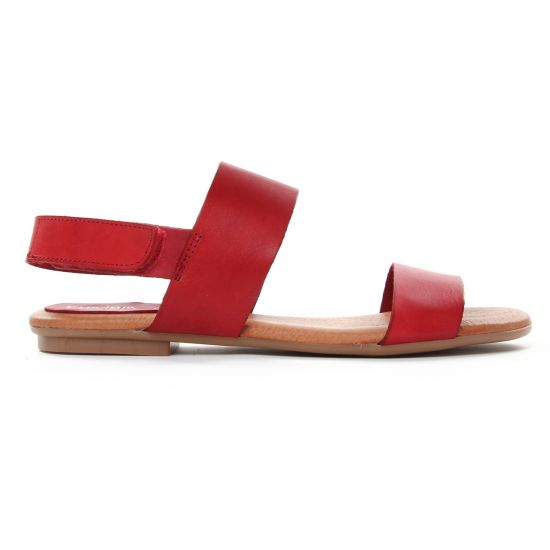 sandales rouge mode femme printemps été - Photo Produit 2