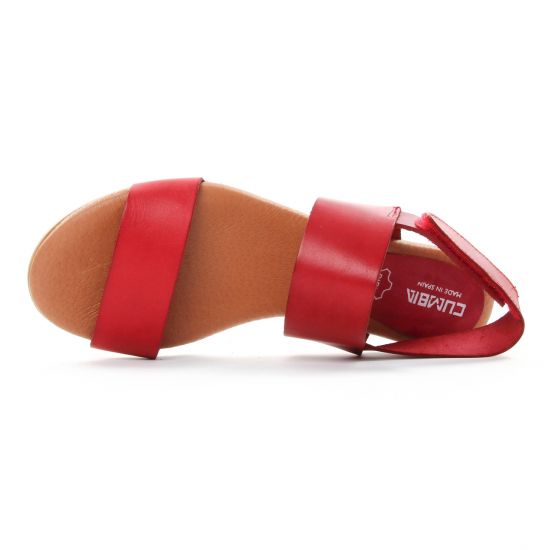 sandales rouge mode femme printemps été - Photo Produit 4