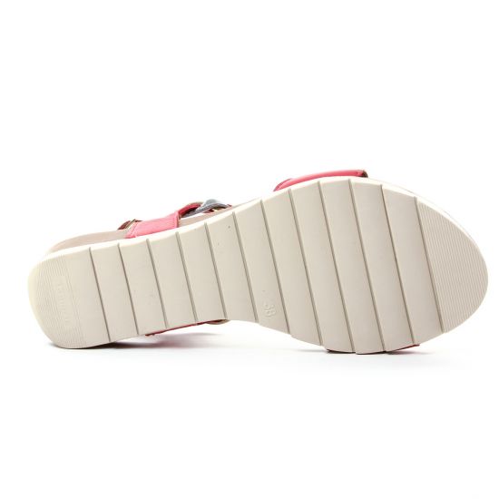 sandales rouge mode femme printemps été - Photo Produit 5