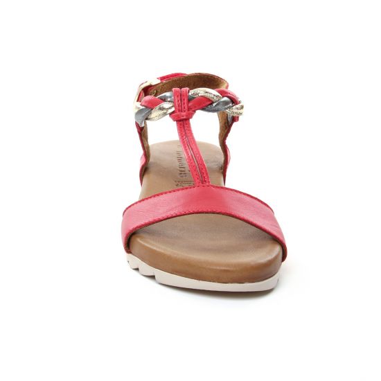 sandales rouge mode femme printemps été - Photo Produit 6