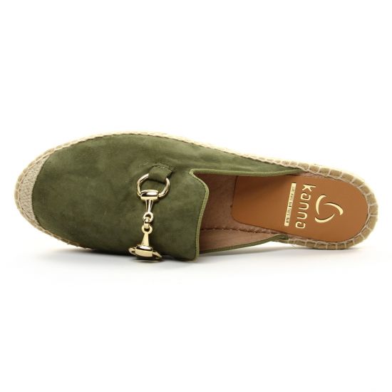 espadrilles vert mode femme printemps été - Photo Produit 4