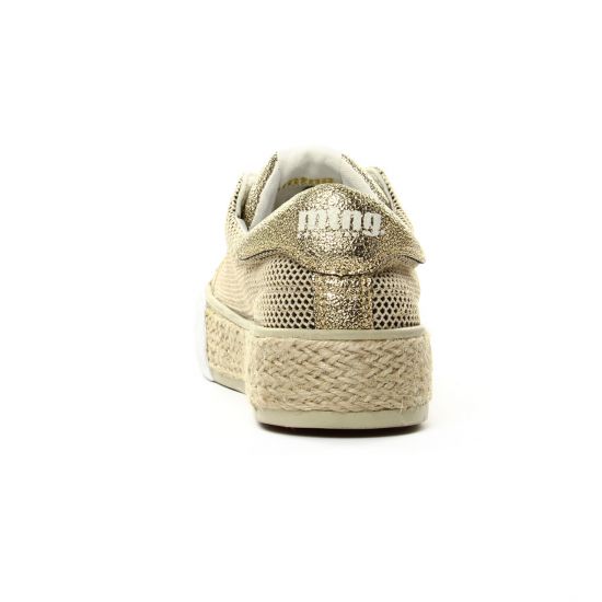 tennis beige doré mode femme printemps été - Photo Produit 7