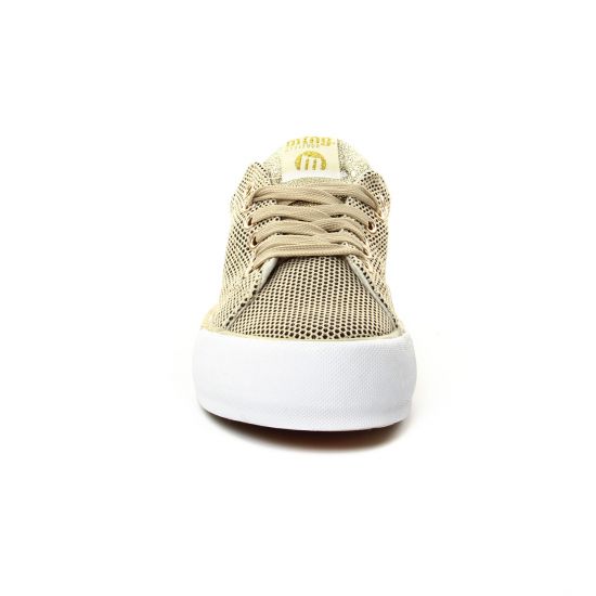 tennis beige doré mode femme printemps été - Photo Produit 6