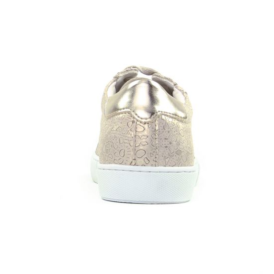 tennis beige doré mode femme printemps été - Photo Produit 7